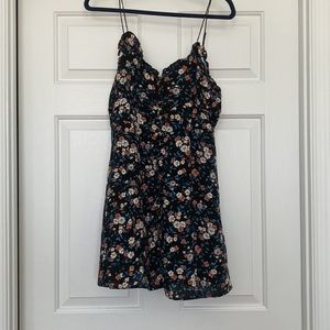 Lulus Flourishing Love Black
Floral Print Button-Up Mini Dress